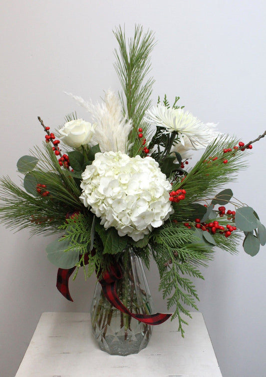 Fleurs de Noël dans un vase